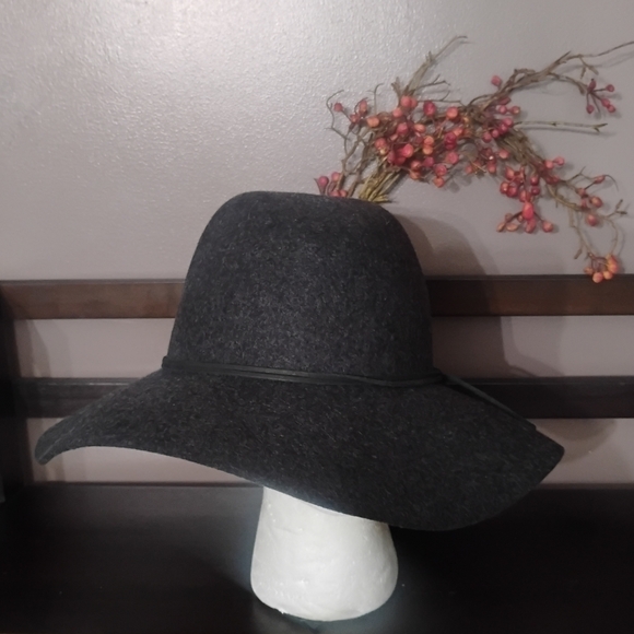 Phenix Wool Adjustable Band Dark Heather Gray Fedora NWT - Picture 10 of 13